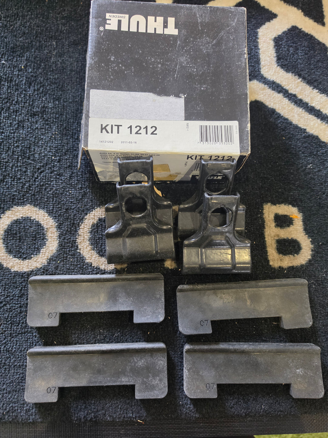 Thule 1212 Fitting Kit Audi A4 Saloon 01 - 07 used