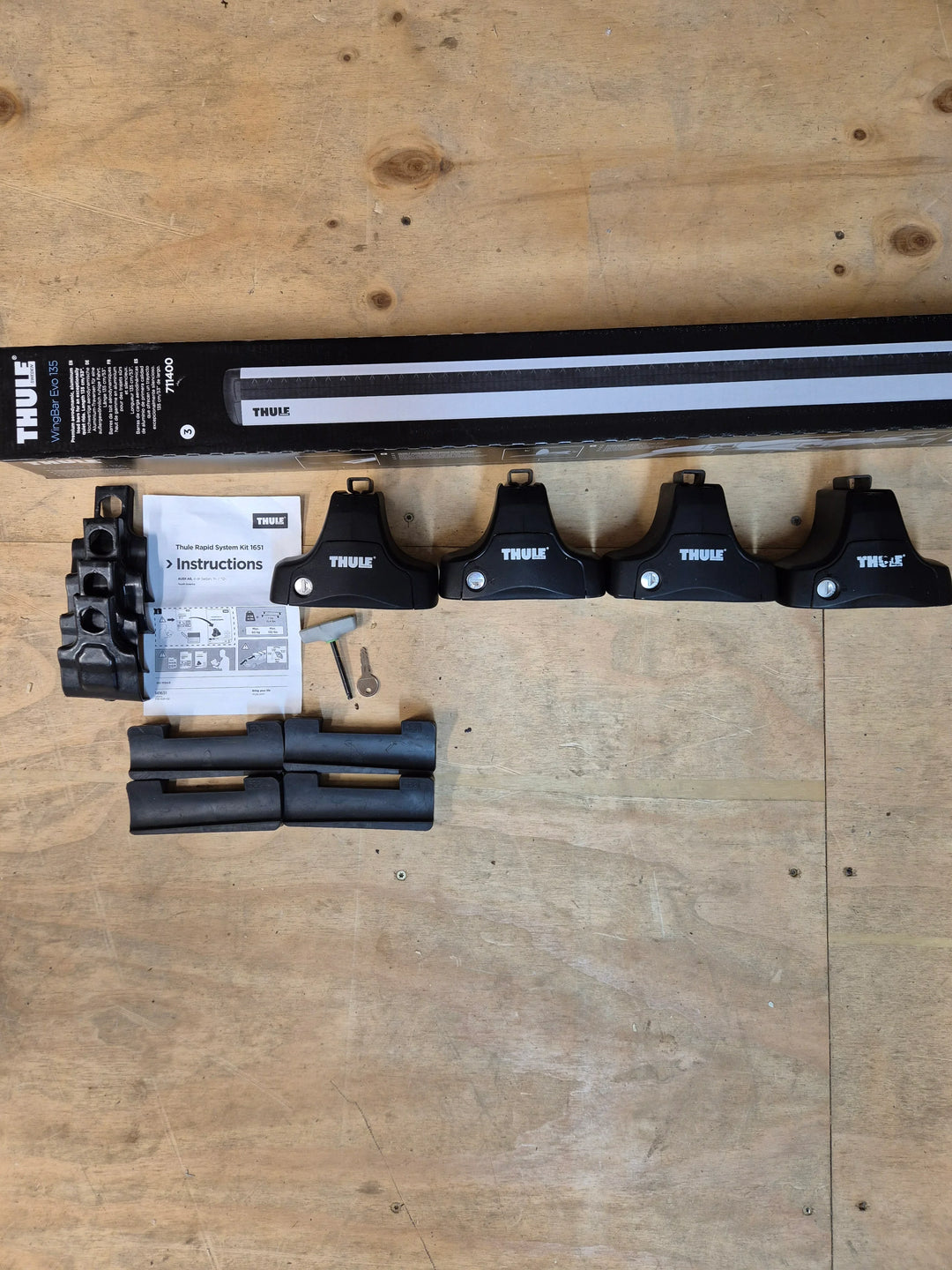 Thule Wingbar Evo set for Audi A6 Saloon 2011 onward (1651 - 754 - 7114 )