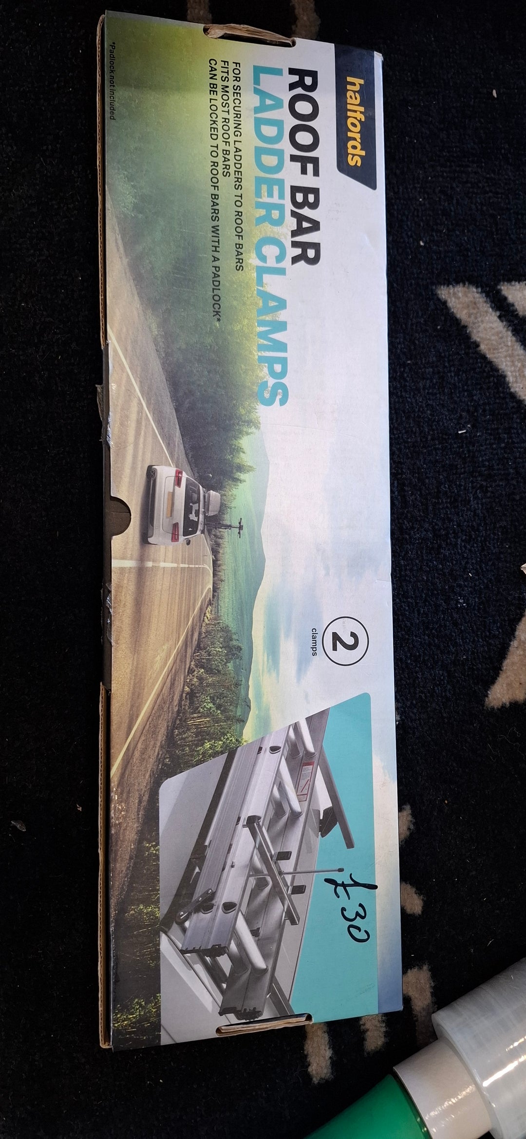 Halfords roof bar ladder clamp
