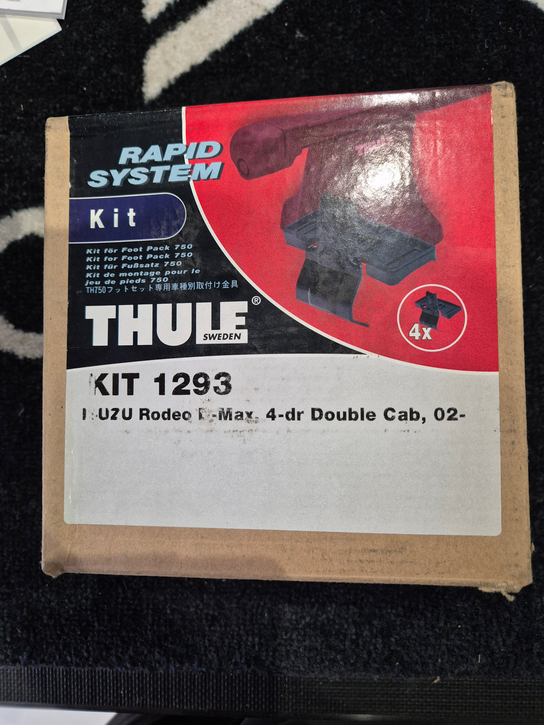 Thule 1293 Fittting Kit ISUZU Rodeo D-Max Double Cab 2002 onward