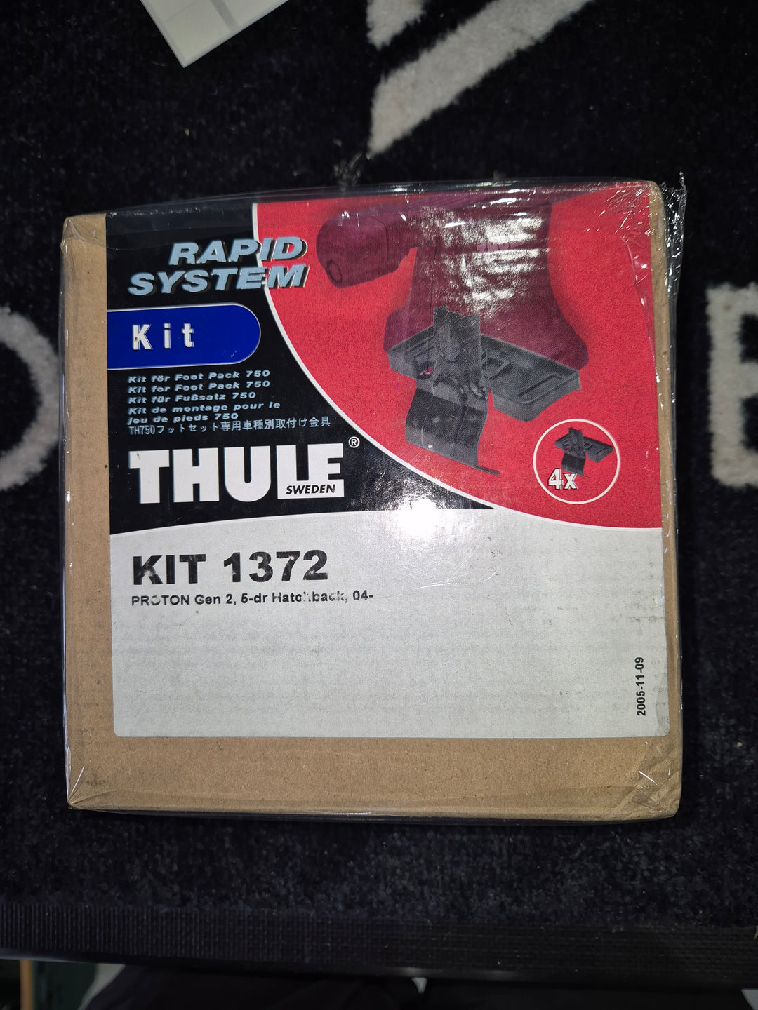 Thule 1372 Fitting Kit PROTON Gen 5-dr Hatchback 2004 onward