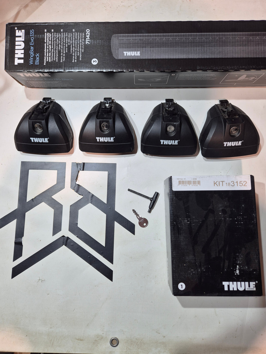 Thule Bar set for Mercedes GLE C292 Coupe 2015 -  ( 3152 - 753 - 711420)