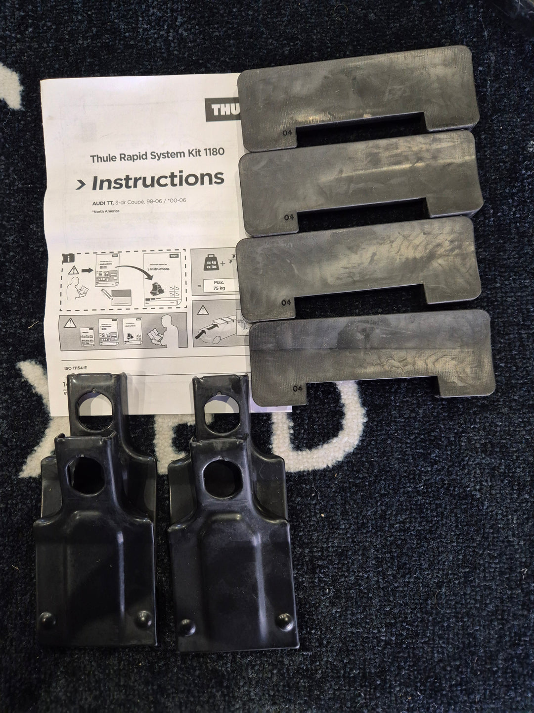 Thule 1180 Fitting Kit - AUDI TT 1998 to 2006 - Very Rare