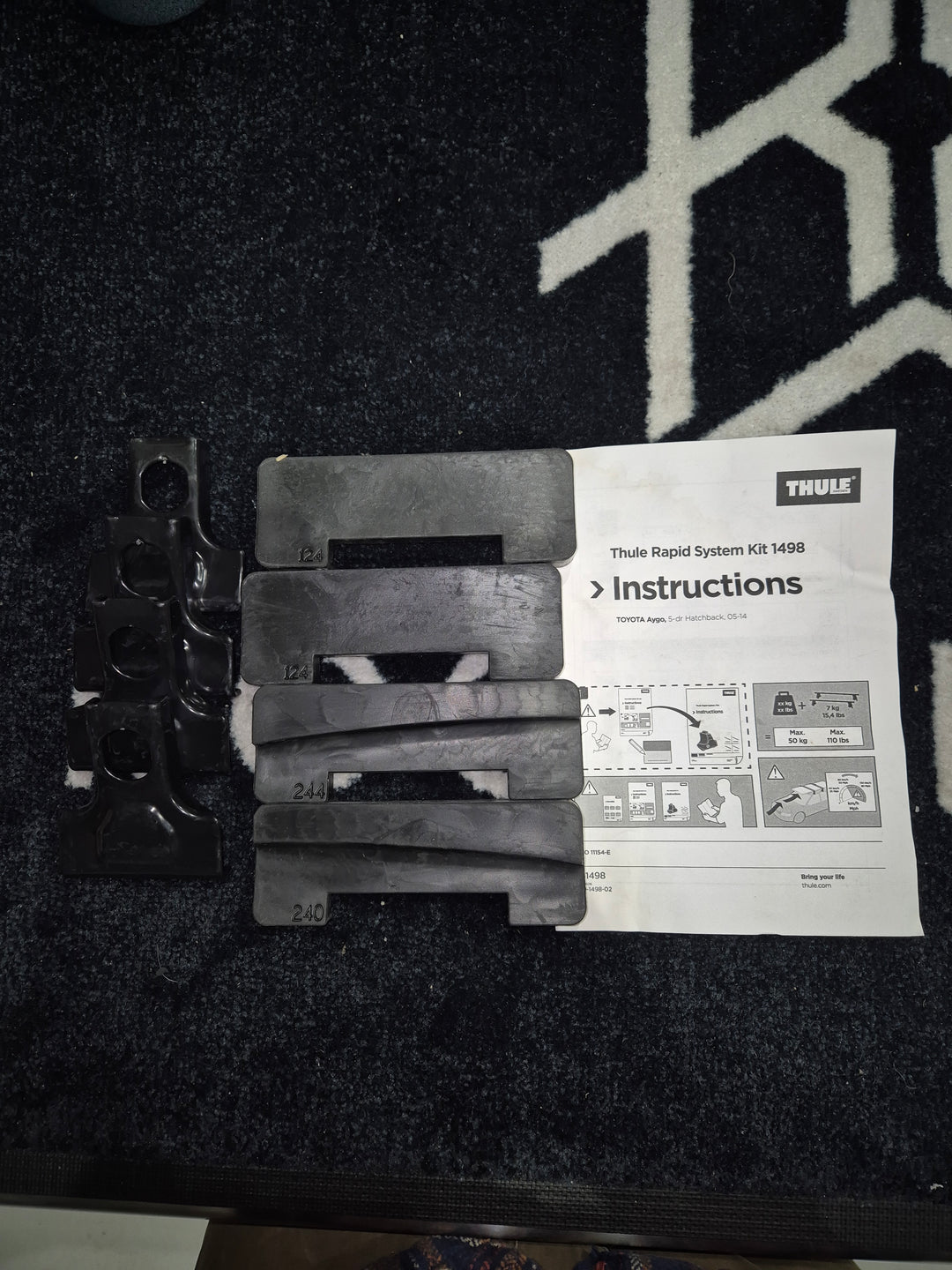 Thule 1498 Fitting Kit Toyota Aygo 2005 onward