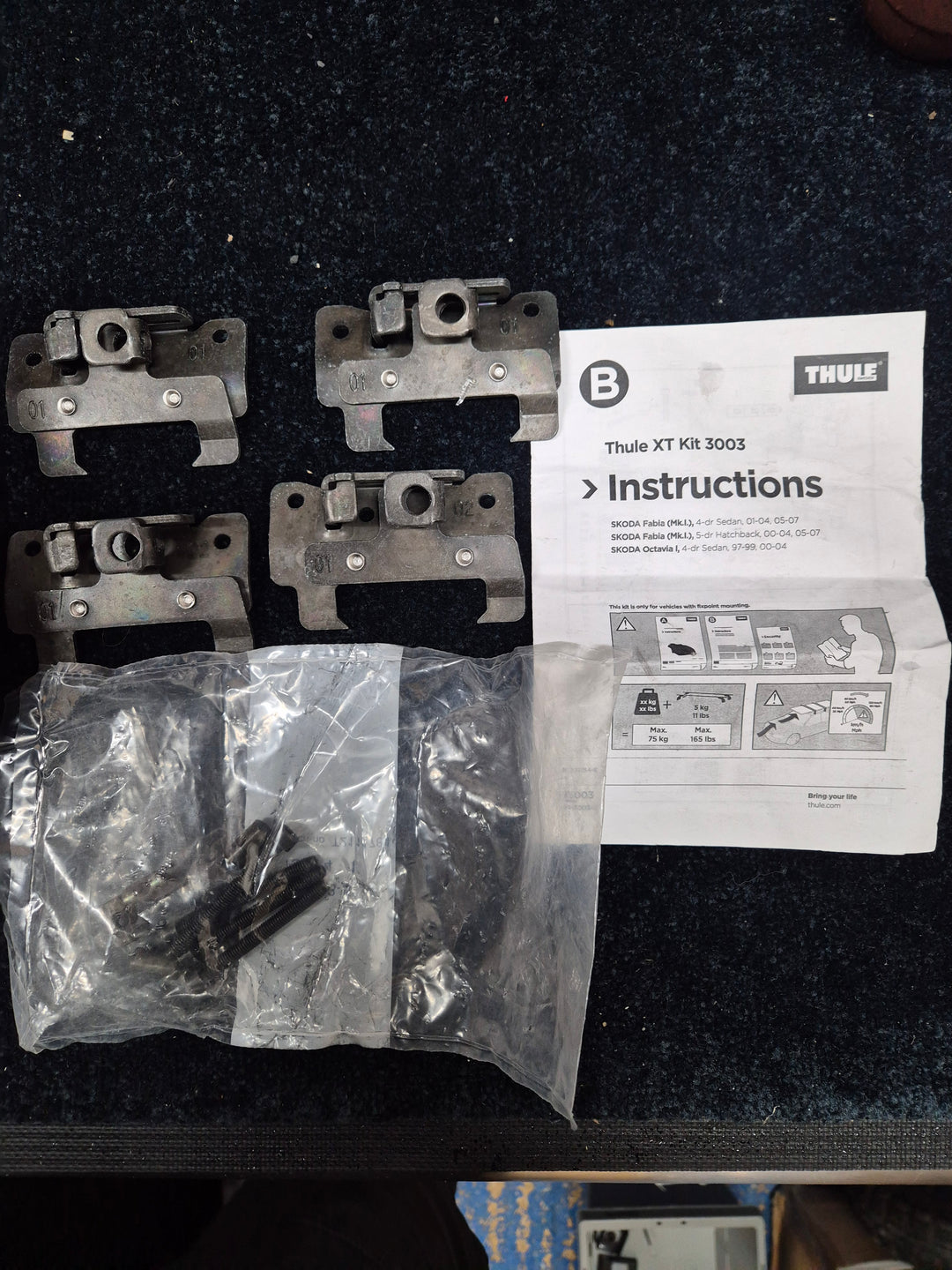 Thule 3003 Fitting Kit Skoda Fabia 2001 onward