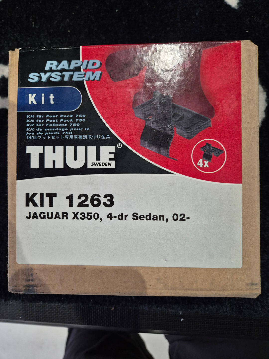 Thule 1263 Fitting Kit. JAGUAR  X350 saloon 2002 onward