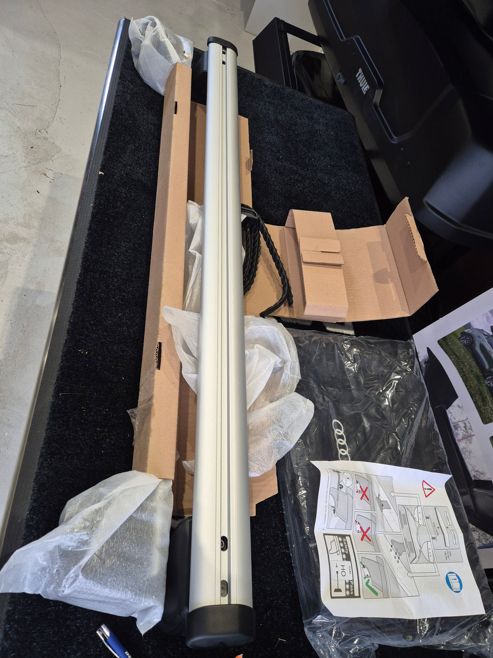 Audi Q5 2017 Onward OEM Roof Bars New Plus Bag