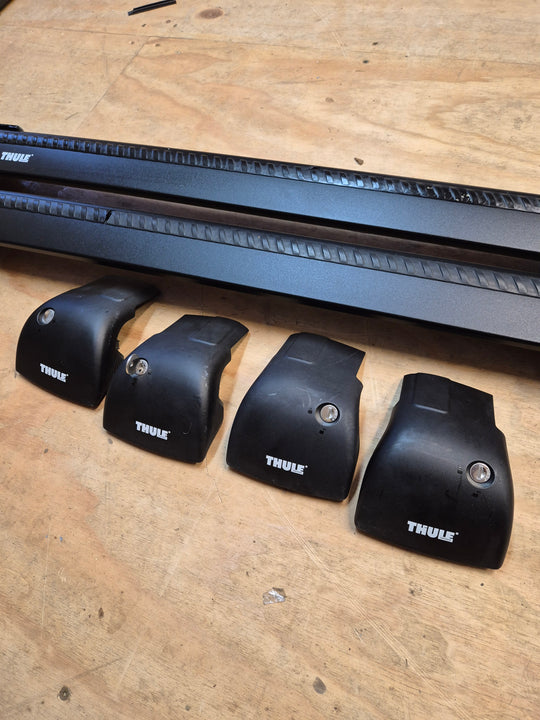Thule 9591B & 4020, Wingbar Edge Black set for Mini Cooper 2014- Used