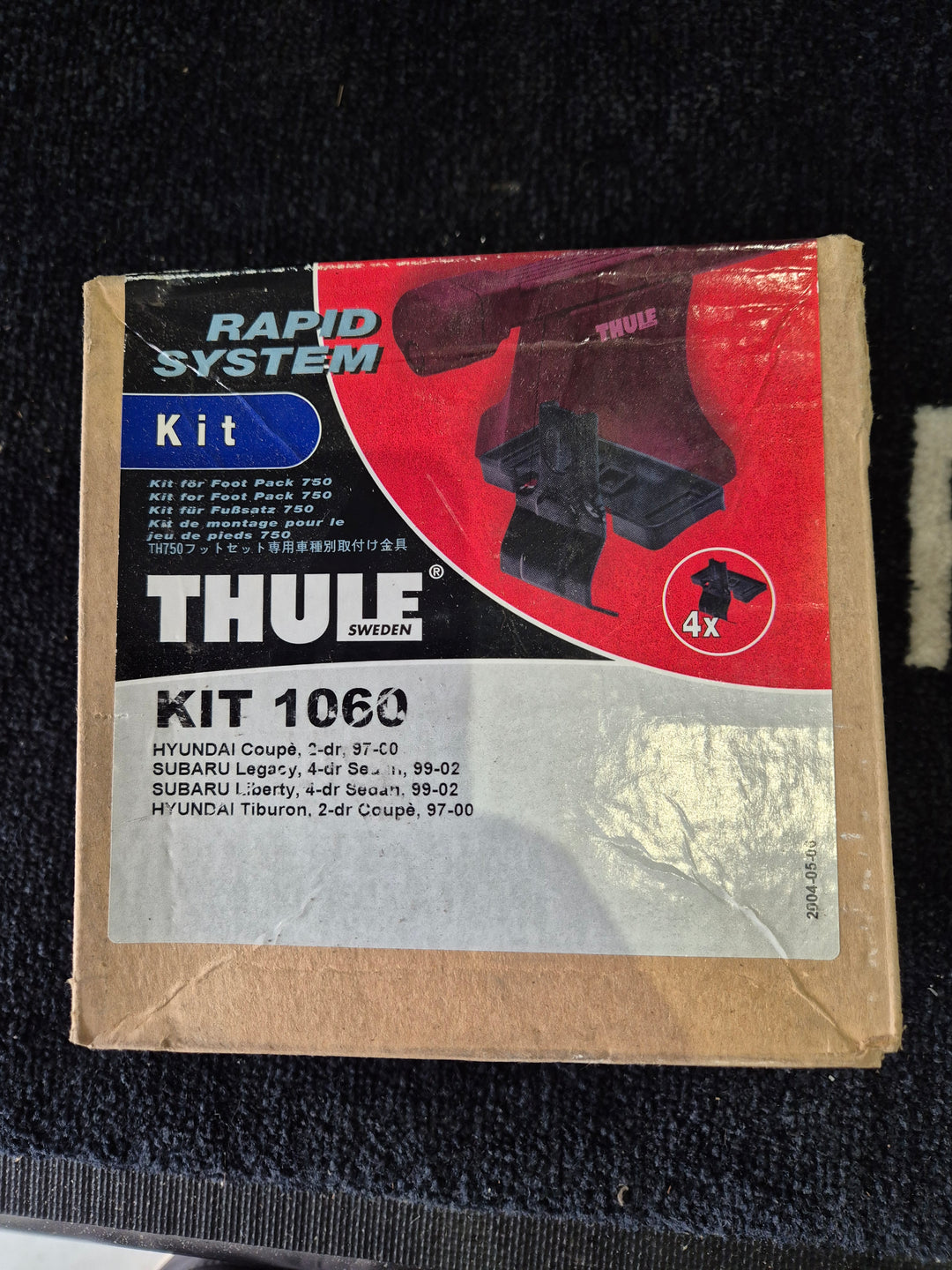 Thule 1060 Fitting Kit SUBARU legacy saloon 99-02 & others