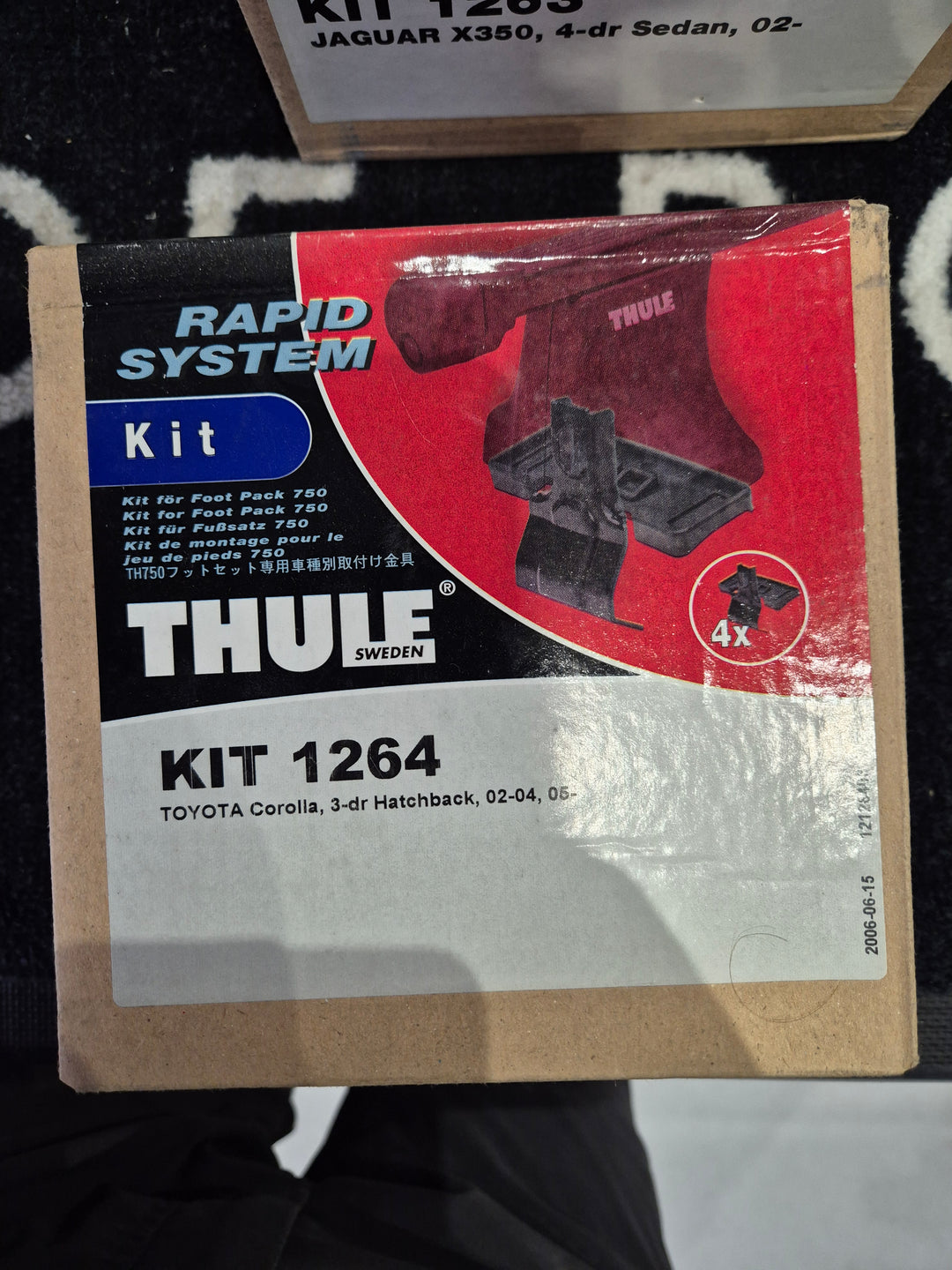 Thule 1264 Fitting Kit TOYOTA Corolla 3 dr hatch 2003 onward