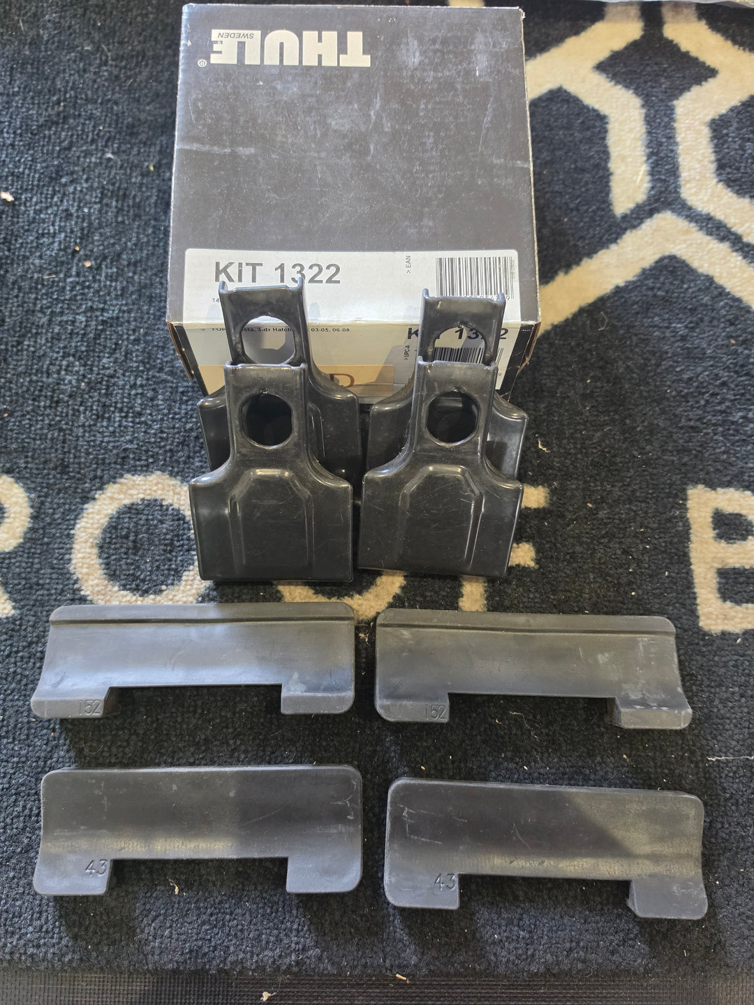 Thule 1322 Fitting Kit Ford Fiesta 3-Dr Hatchback 03-05 used