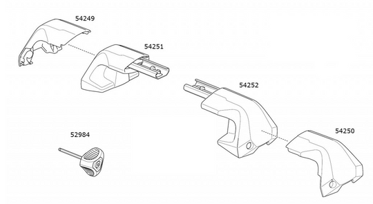 Thule Footpack 7205 - Spare Parts