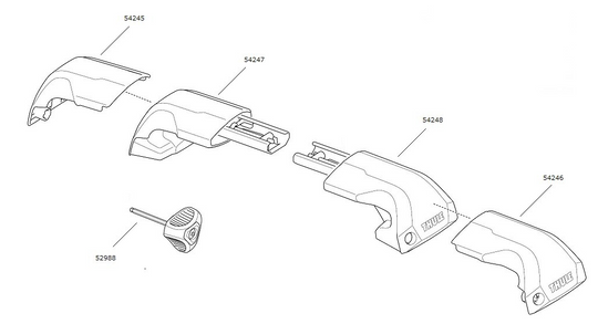Thule Footpack 7206 - Spare Parts