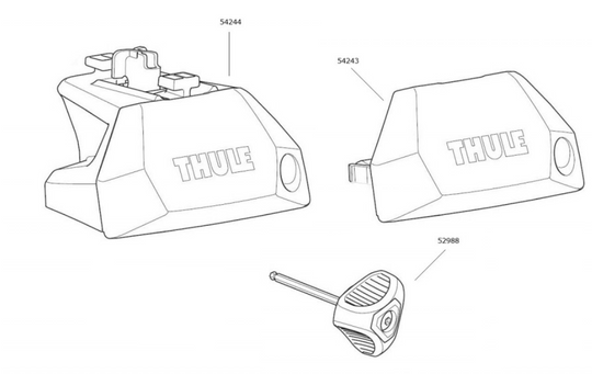 Thule Footpack 7106 - Spare Parts
