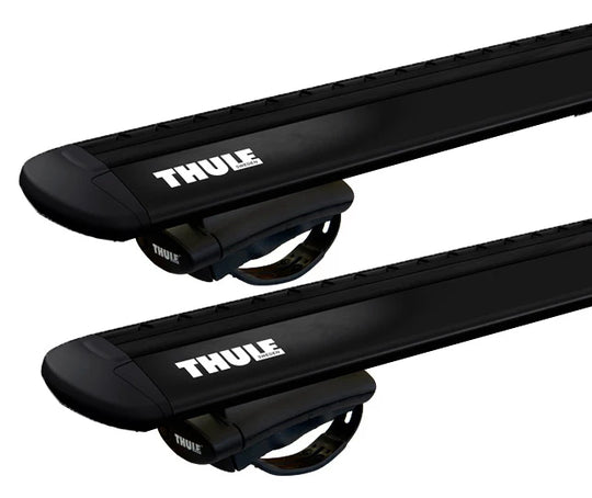 Thule Roof Bar Set for CITROËN C5 Aircross SUV 2019 onwards - Raised Rail (Wingbar Evo - Black)