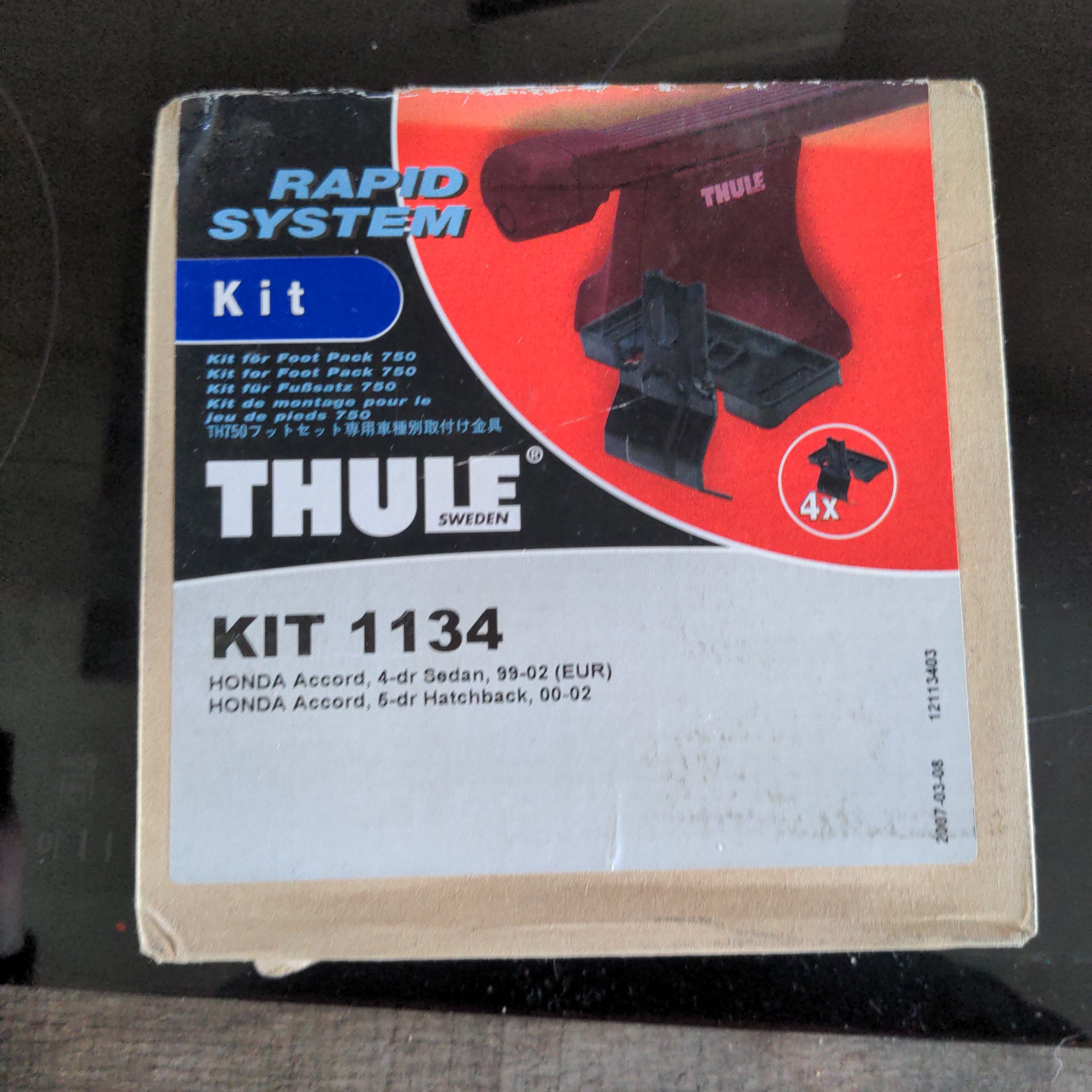 Thule Fitting Kit 1134 Thule Roof Bars Roof Boxed Buy